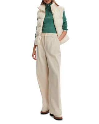 Irina Cable Knit Puffer Vest