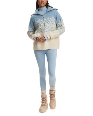 Hedda Fair Isle Half Zip Sweater