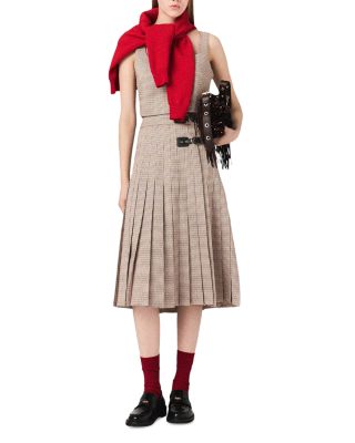 Leligora Houndstooth Crop Top