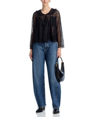 Kepsake Lace Collared Top