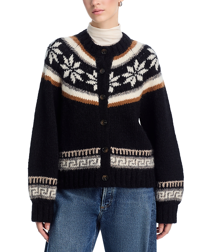 The Great The Snowflake Cardigan In Black