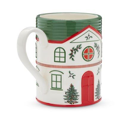 Christmas Tree Christmas Village Green Mug
