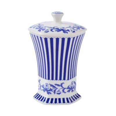Blue Italian Steccato Vase