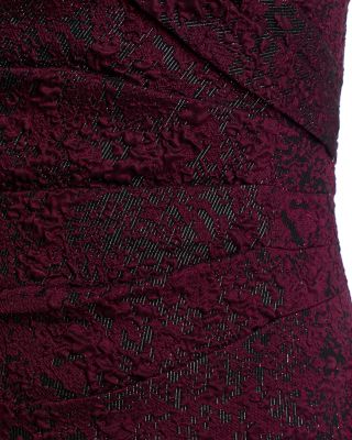 Off-the-Shoulder Jacquard Gown