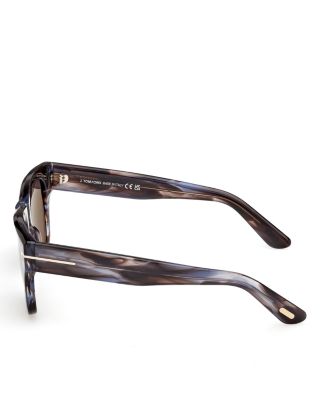 Finn Rectangular Sunglasses, 53mm