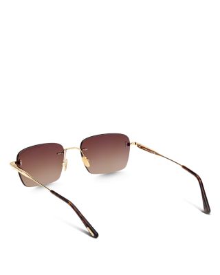 Jake Rectangular Sunglasses, 54mm
