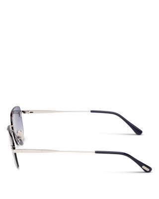 Jake Rectangular Sunglasses, 54mm