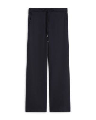 Floria Stretch Wool-Blend Flannel Trousers