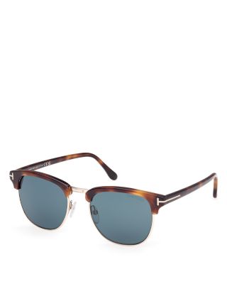 Browline Round Sunglasses, 53mm
