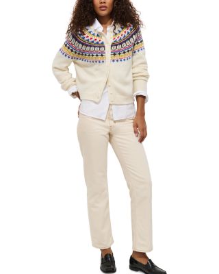 Amina Fair Isle Sweater in Wool