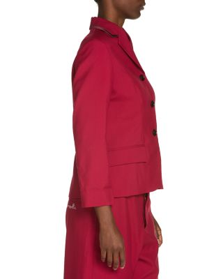 Wing Collar Button Front Jacket