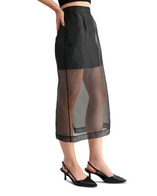 Organza Midi Skirt