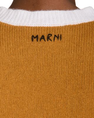 Cashmere Color Blocked Short Sleeve Sweater