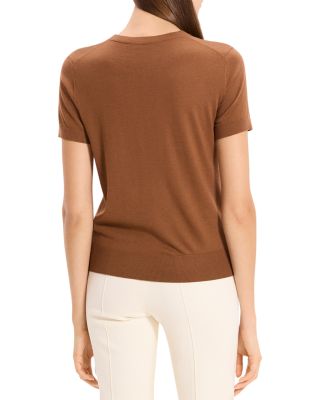 Lightweight Wool Short Sleeve Top