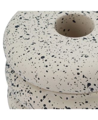 Gabby Speckled Stacked Candleholder