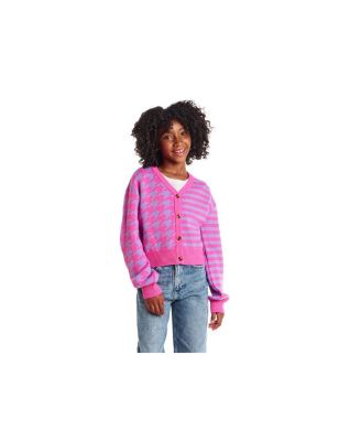 Girls&#39; Houndstooth Cardigan - Big Kid