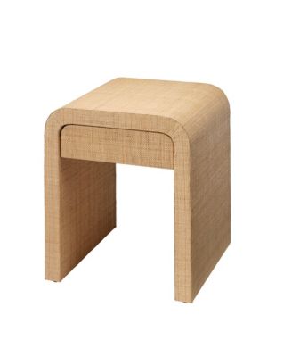  Montecito 1-Drawer Raffia Side Table
