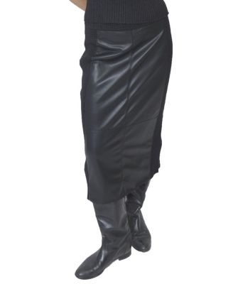 Women's Milan Leather Combo Skirt