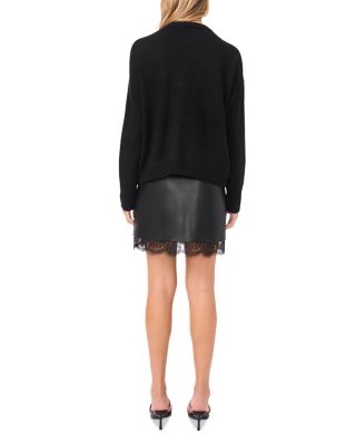 Mixed Media Paillette Front Sweater