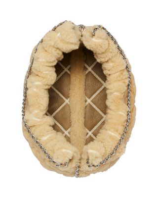 Mini Fleming Shearling Hobo Bag