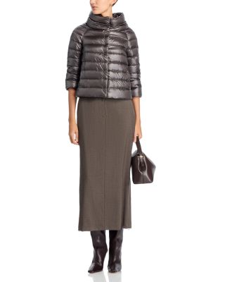 Sofia Iconico Cropped Down Puffer Coat