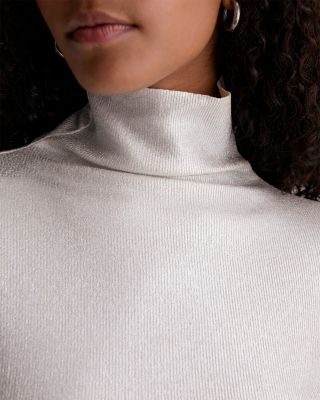 Metallic Turtleneck