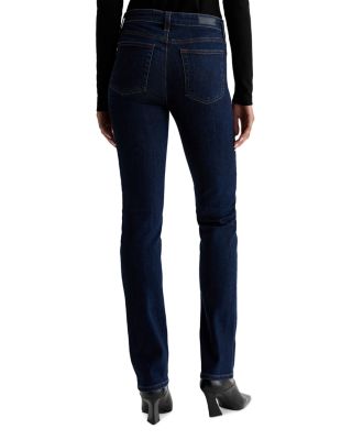 Mari Extended Mid Rise Slim Straight Jeans in Modern Indigo
