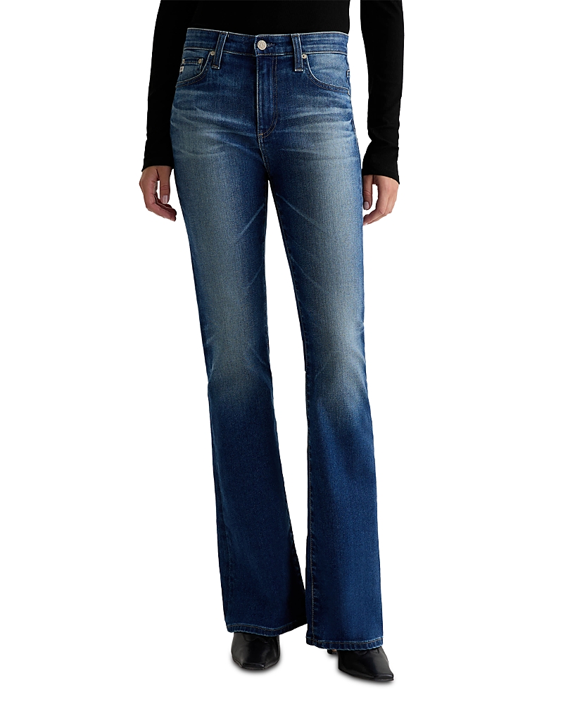 Ag Farrah Mid Rise Bootcut Jeans In 9 Years Enhancement In Blue