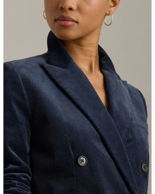 Double Breasted Corduroy Blazer