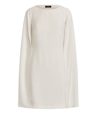 Cape Georgette Cocktail Dress