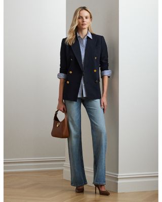 Striped Button Front Top