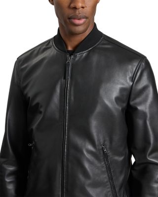 Waggoner Leather Bomber Jacket