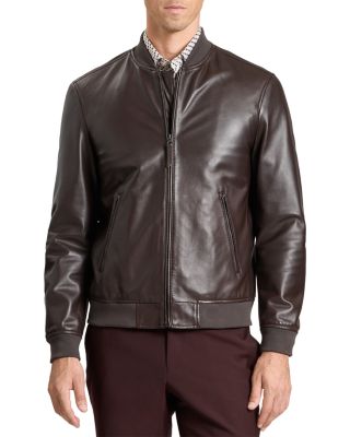 Waggoner Leather Bomber Jacket