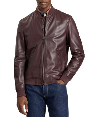 Waggoner Leather Bomber Jacket