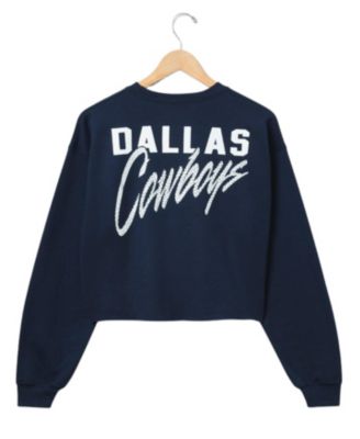  Women&#39;s NFL Dallas Cowboys Bling Flea Market Crop Fleece