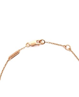  Sweet Alhambra Heart Bracelet 18K Rose Gold with Carnelian