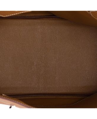 Birkin 30 Handbag Brown Togo with Palladium Hardware