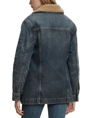 Donna Sherpa Lined Denim Jacket