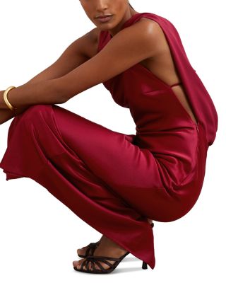 Alula Cowlback Midi Dress