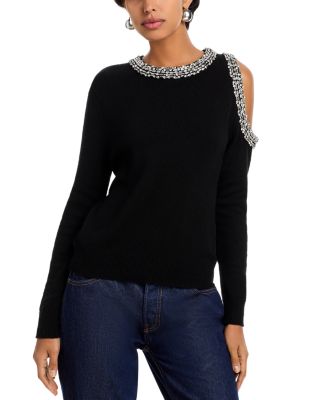Roma Crystal Embellished Crewneck Top
