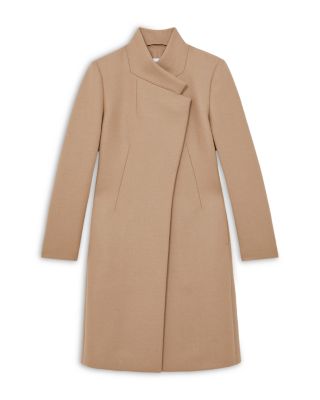 Petites Wool Blend Mid Length Coat