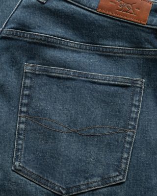 Kurow Relaxed Fit Jeans in Mid Blue