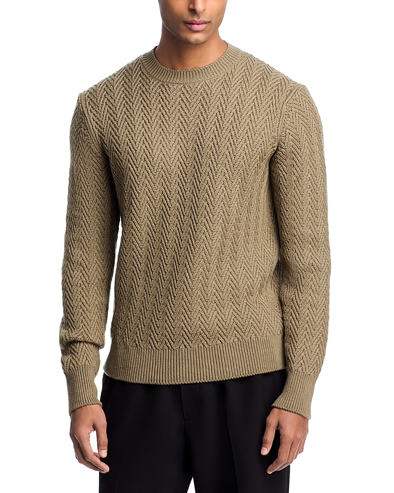 Boss Hitalo Textured Crewneck Sweater