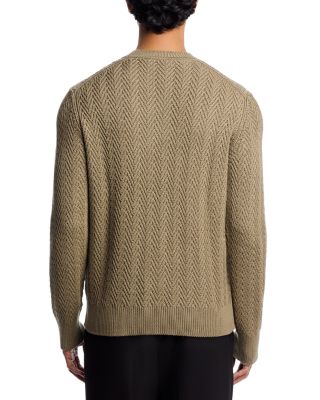 Hitalo Textured Crewneck Sweater