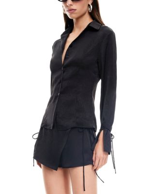 West End Girl Split Cuff Top