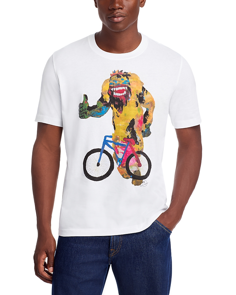 Ps Paul Smith Regular Fit Short Sleeved Bike Monster Tee
