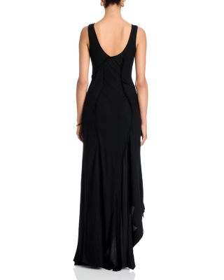 Draped Asymmetric Dress
