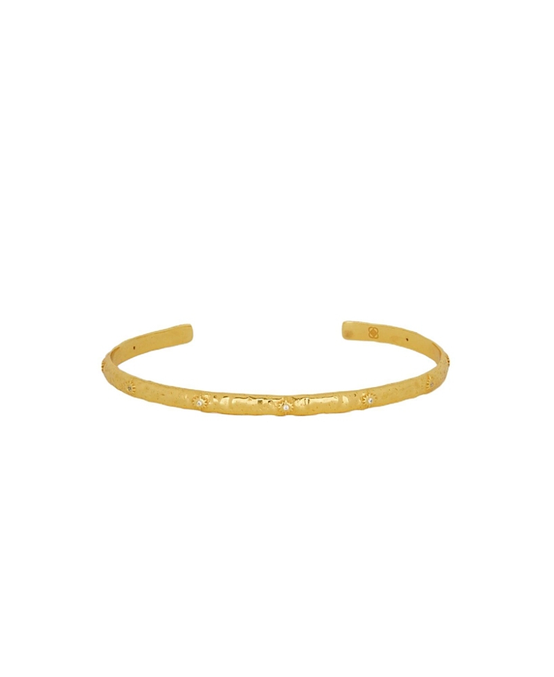 Ottoman Hands Celestial Bangle In Gold