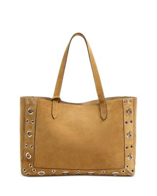 Nellc&amp;ocirc;te Medium Shopping Tote Bag in Suede