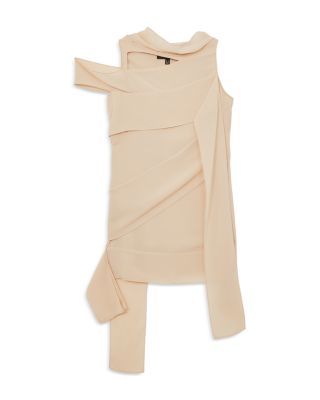 Pique Panel Detail Shift Dress